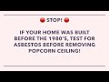 Easy way to remove popcorn ceilings