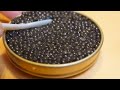 The process of making caviar, one of the world's top three delicacies / Korean street food