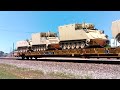 BNSF EB Military Train from Barstow to Ft. Cavazos in Copperas Cove.  04/23/2024.