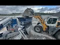 The jonsson 4800ffs cone crusher & liebherr 586 wheel loader is back on site crushing aggregates!