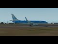 KLM Boeing 737-800 butter landing