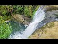 4k Stress Relief & Relaxing Natural Sound-waterfall Gushing down Wind is Blowing and Birds Singing