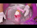 Barbie Ice Cream Rolls - how to make a Cream Cake to delicious rolled fried Ice Cream Roll | ASMR