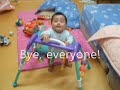 Julie shows you how to climb down the bed.