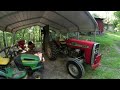 Massey Ferguson 245 Takes on 7ft Disc Mower!