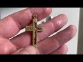 Ten Hole Live Dig Metal Detecting In France Finding Crucifix and History On The Religious Field