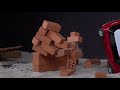 Toy Cars Crashing into a Mini Brick Wall // 1000fps Slow Motion Toy Car Crash Test