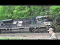 NS Westbound Trash Train - Horseshoe Curve - Altoona PA