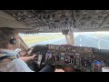 Beautiful BOEING 747 APPROACH & soft LANDING into New York Kennedy Airport, runway 22L full reverse!