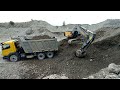 Succes Or Fall ? mountain rock / volvo Excavatr Working Video