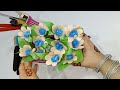 Paper Flowers Set in Box Shaped Vase #ayaancraftsandartsideas#craft#art#popsiclesticks#long#vase