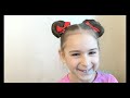 Прическа за 5 минут для девочки УШКИ МИННИ МАУС | Minnie Mouse buns Hair Tutorial |вушка Міккі Мауса