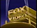 Fox Video (1991, Extended Fanfare)