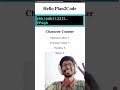 #JavaScript Regex Application: Character Counter #SoftwareEngineer #BlackInTech #Code #Plan2Code