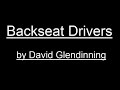 Backseat Drivers (a poem by David Glendinning)