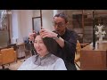 Makeover to short hair! She had her hair cut by a hairdresser who specializes in short hair! ASMR