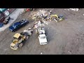 Everson, WA ~ Garbage Dump ~ 2021 Flooding ~ Cat IT28F wheel loader ~ Hitachi 135 Excavator