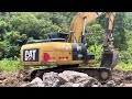 Excavator Cat 320D Clearing