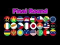 Keep the flag ~200 countries marble race #44~ | Marble Factory