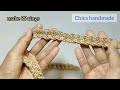 Cara membuat tali tas rajut | bag rope crochet tutorial | tutorial tali rajut untuk tas selempang