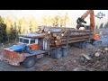 Amazing Heavy Truck Driving Skills | Moment of Wood Transport Truck Cross Dangerous Roads