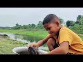 Fishing Video | Old Fishing Technique Using Fish Food | Amazing Fish Catching The Village River