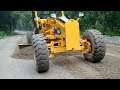 Amazing Finishing Of A Shantui Machine / Mountain Rock / Grader & loader Machine Working Video