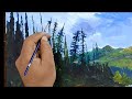 Beautiful Lake Acrylic Painting for Beginners