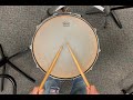 A Festive Fanfare Snare Drum Practice Video