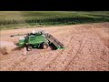 Harvesting Wheat with a John Deere 9600