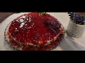 The  perfect strawberry cheesecake with handmade strawberry jam#easyrecipe #sweet #birthday#handmade