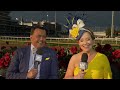 Derby winner trainer's daughter reacts to win -