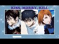 KISS MARRY KILL | jujutsu kaisen - jjk game