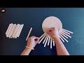 2 Beautiful Wall Hanging Craft Using Ice Cream Sticks / Paper Craft For Home Decoration / DIY ideas