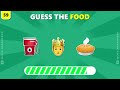 Guess The Food and Drink by Emoji 🍔🍕 | Emoji Quiz
