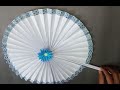 Beautiful hand fan/ Paper hand fan making. @Rifat's Wallmate
