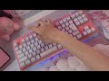 desk setup tour + makeover 🌸 pink & white aesthetic ☁️ PC build | nanoleaf Japan