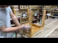 Modern Chair Build / Zelkova Elm-like Wood / From Slab to Fine Edge Chair Woodworking