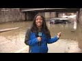 Houston flooding: Cars submerged in floodwaters from heavy rain