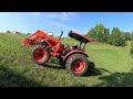 Trying Out More 2nd Cut Hay! Slope Mowing.