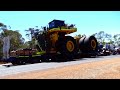 🚛. Centurion Transport,  with some help from SR Coyne Contracting. Hauling two Komatsu dump trucks.