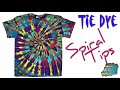 Tie Dye:  Spiral Tips [Liquid Dye]