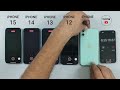 iPhone 15 vs 14 vs 13 vs 12 vs 11 Battery Test | iOS 17 BATTERY TEST