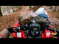 Winter Camping and ATV Trail Riding With My Honda Rancher 420