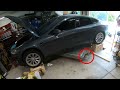 Tesla Model S Battery Pack Removal Time-Lapse