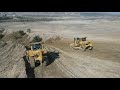 Amazing Bulldozer Operators Team Levelling Ground On Huge Mining Area (Caterpillar & Komatsu Dozers)