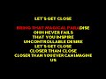 Rosie Gaines - Closer Than Close [Karaoke]