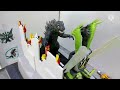 GodZilla vs 3Head Dragon, styro fondant Birthday cake topper