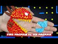 Ice Monster vs Lava Pacman | Hot & Cold Monster | Stop Motion Game