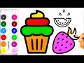 How To Draw Cake For Kids || karanvaghela